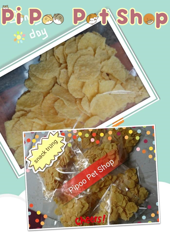 Snack hột gà/ Bánh trứng chiên cho hamster