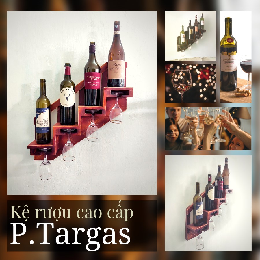 Kệ Rượu Treo Tường KR13