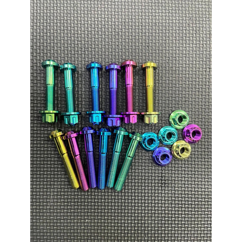 (10li60+Tán 10) Combo Ốc tán chân phuộc Titan Gr5