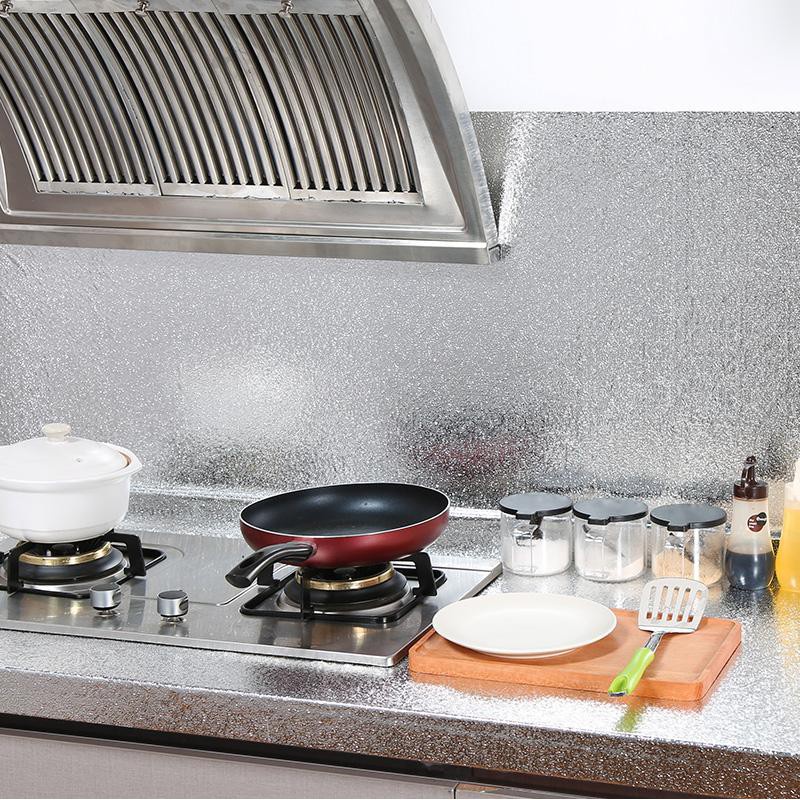 Cuộn Giấy Bạc Dán Bếp Dán Tường Cách Nhiệt Chống Thấm 2m*60cm