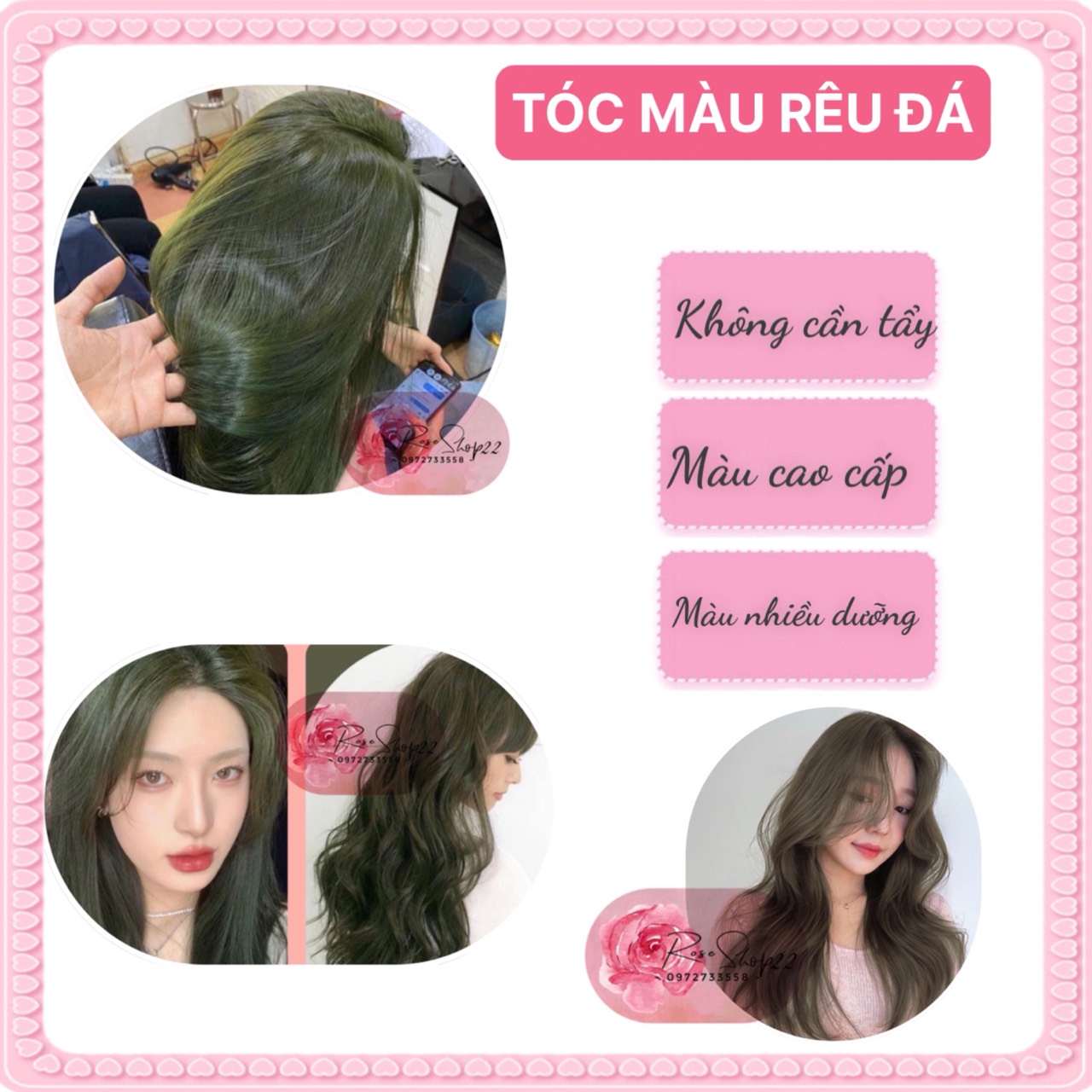 Combo COLD Moss Color Hair Dye No Bleach