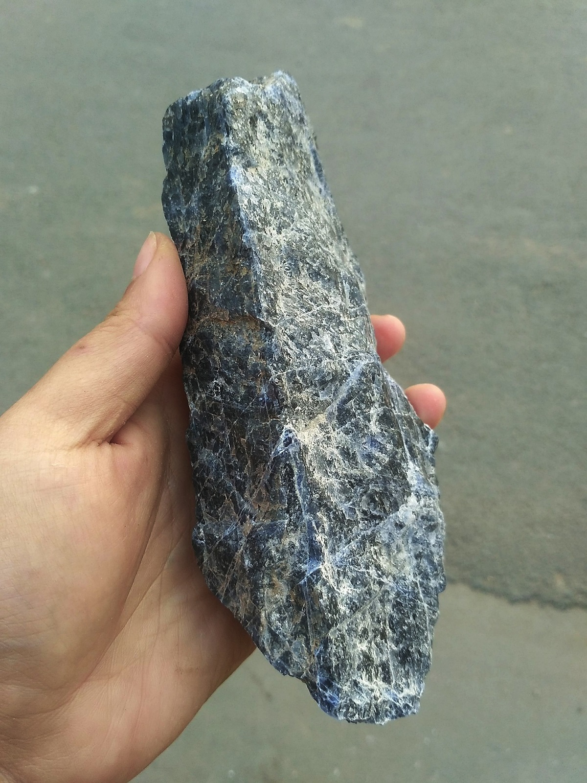 1000GR Đá Thô Màu Xanh Dương Sodalite