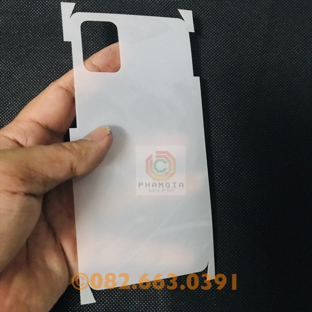 Dán bảo vệ mặt lưng ppf Samsung Galaxy A51 và dán carbon