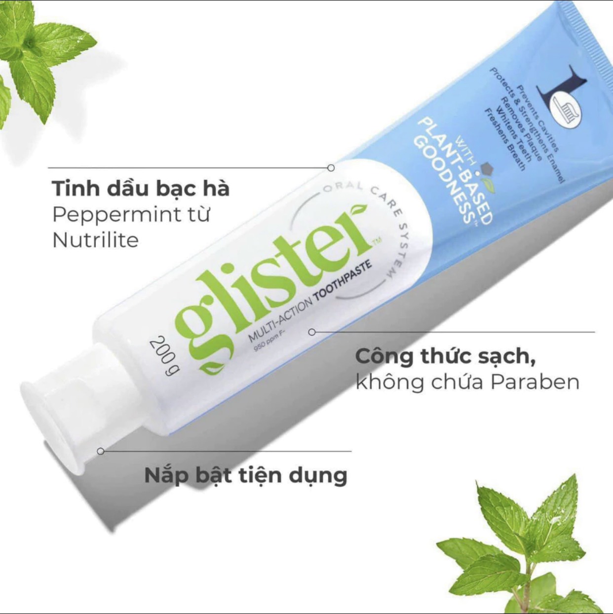 Kem Đánh Răng Đa Năng G..lis..ter Mul.ti-Ac.tion Tooth..paste 200g Mẫu Mới Hàng Sỉ