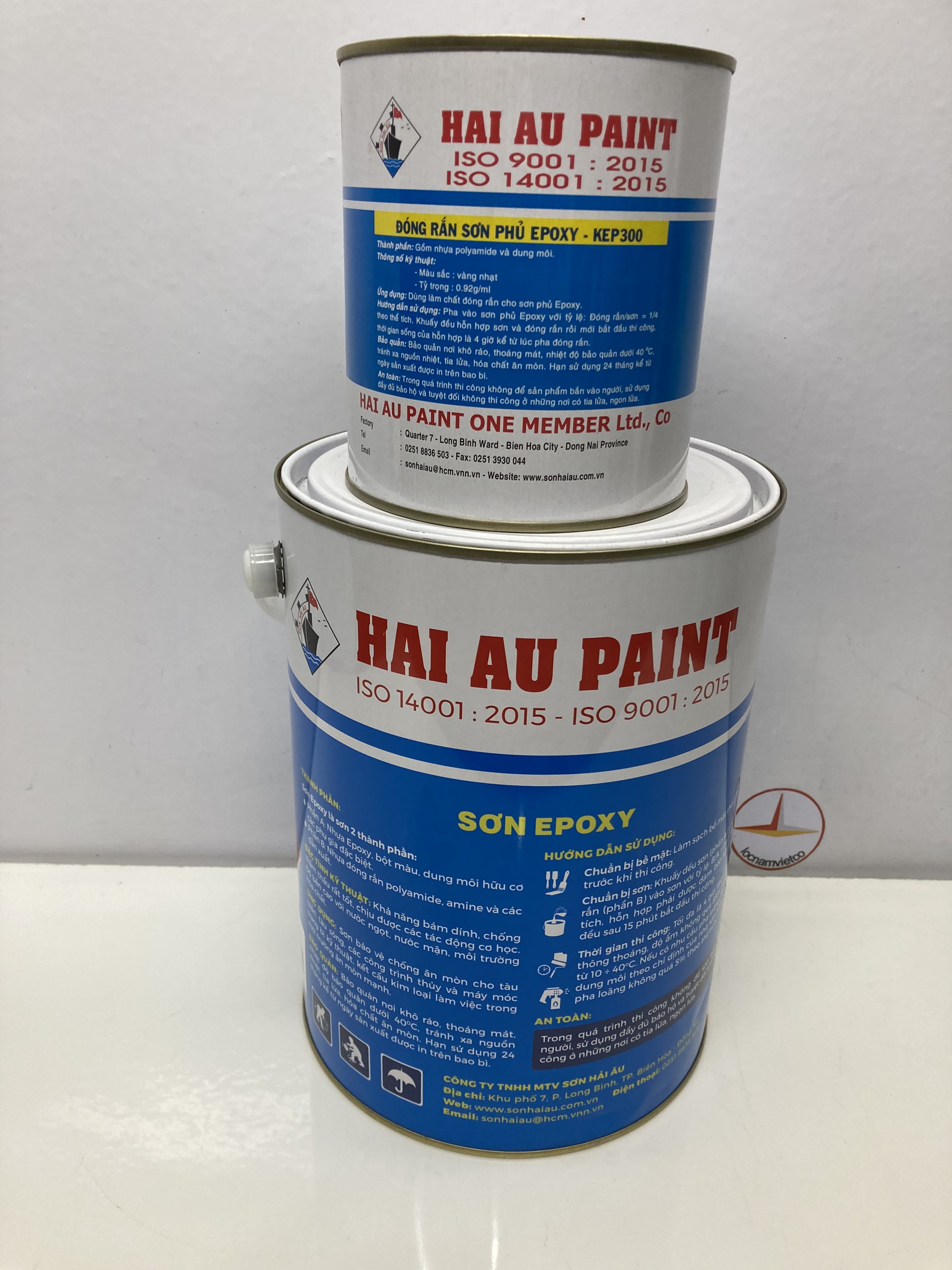 Sơn epoxy 2 thành phần Hải Âu nhiều màu 5L/Bộ