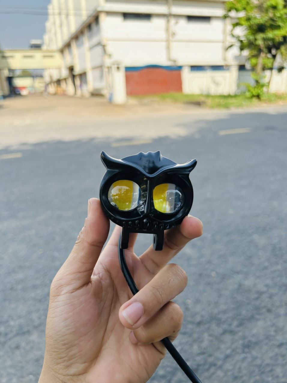 Đèn Trợ Sáng Xe Máy Bi Cầu Mắt Cú Mèo