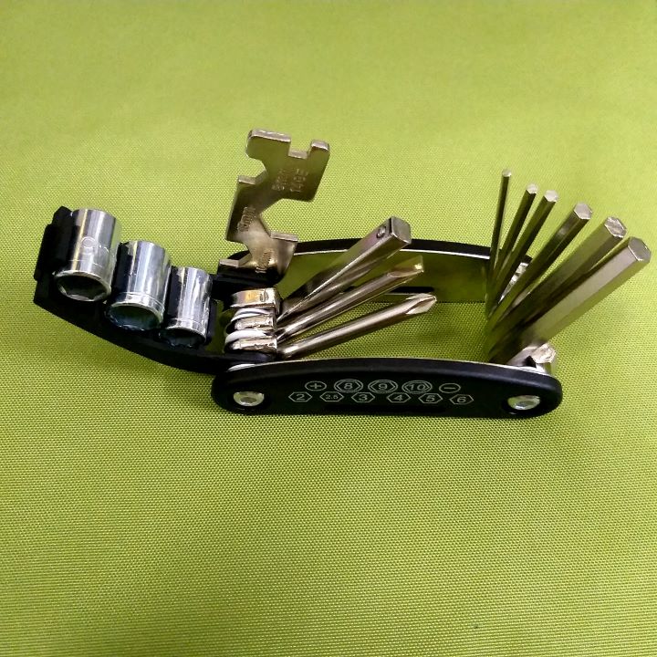 Bộ dụng cụ đa năng 13 món ,khóa lục giác, tô vit, vặn ốc , tiện dụng gọn vào lòng bàn tay,thép công nghiệp,có clip quay.