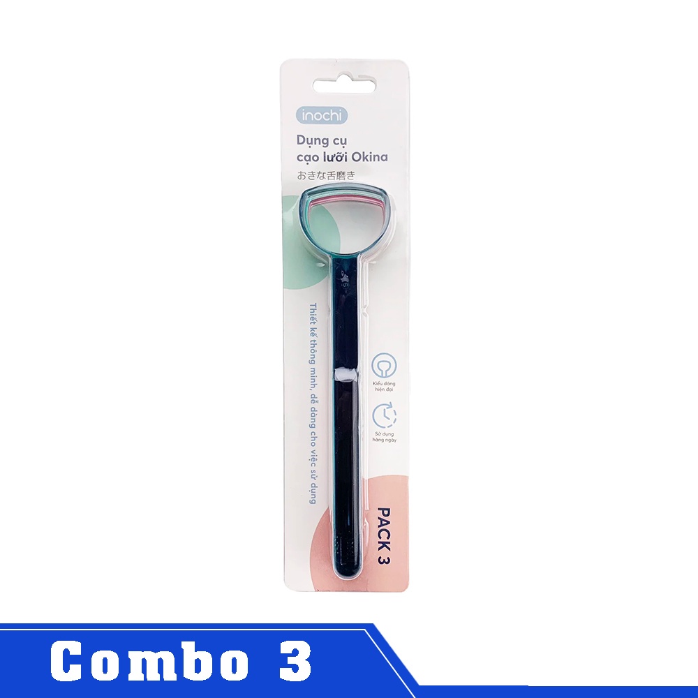 [Combo 3] Dụng cụ cạo lưỡi Okina Inochi