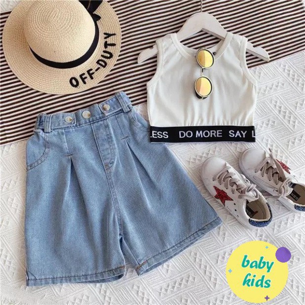 Set Bo Chun Quần Ống Rộng Bé Gái