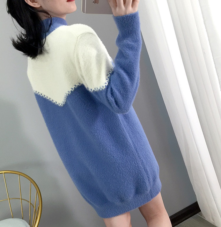 Áo len nhung dáng dài phong cách Hàn Quốc LEK154