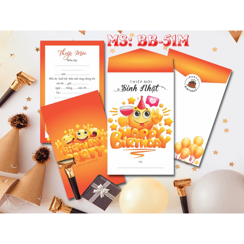 [HCM][ Combo ] 10 Thiệp Sinh Nhật ( Mới ) - Giấy Mỹ Thuật