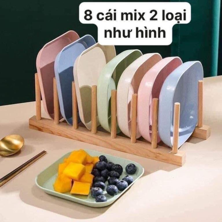 Sét 8 Đĩa Lúa Mạch FREESHIP Bộ Đĩa Lúa Mạch Hót 2021