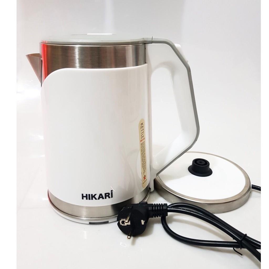 (BH 12 tháng)Ấm siêu tốc nhật bản Hikari Hr1282 NHẬT BẢN (inox 304 2 lớp )