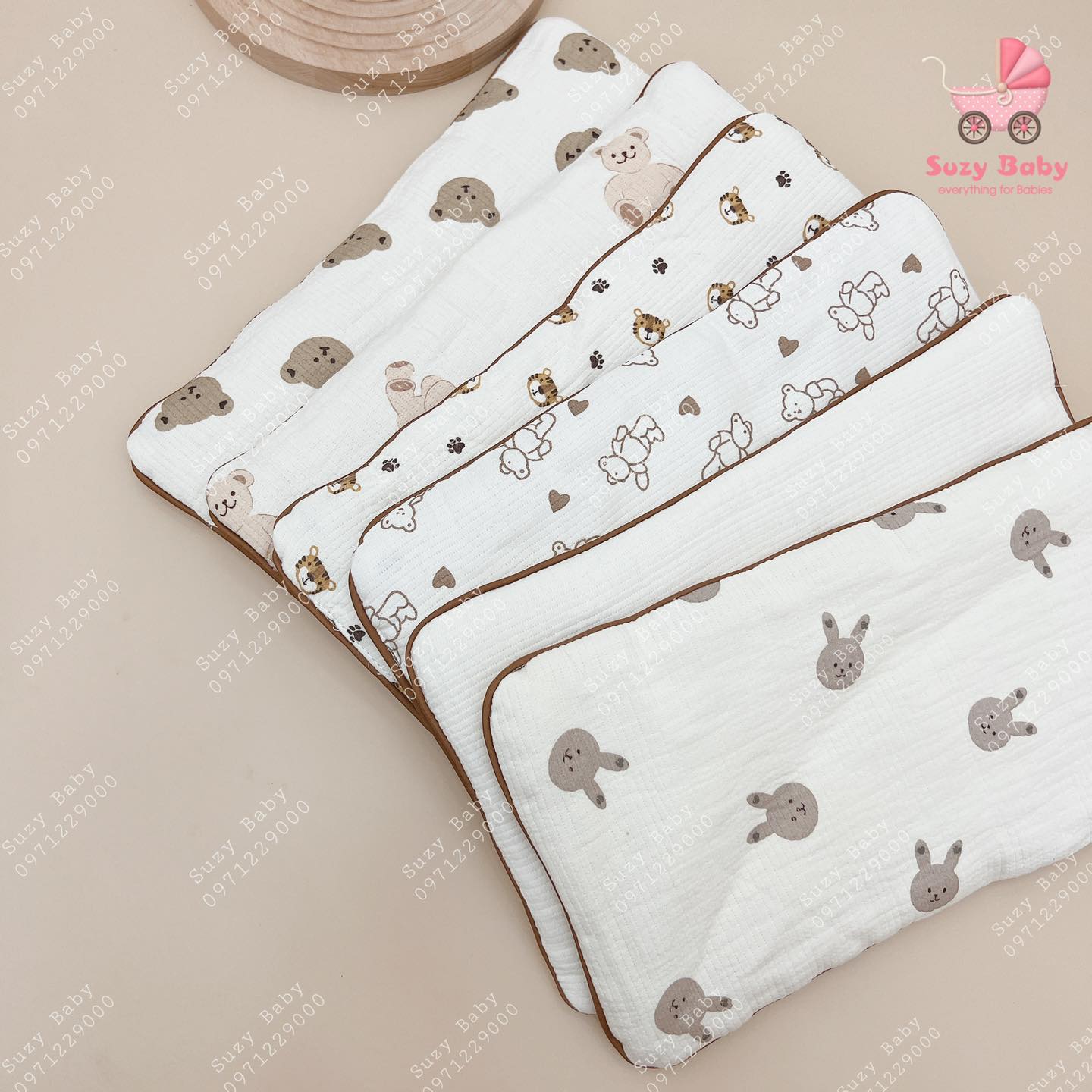 Gối xô organic xuất hàn cho bé