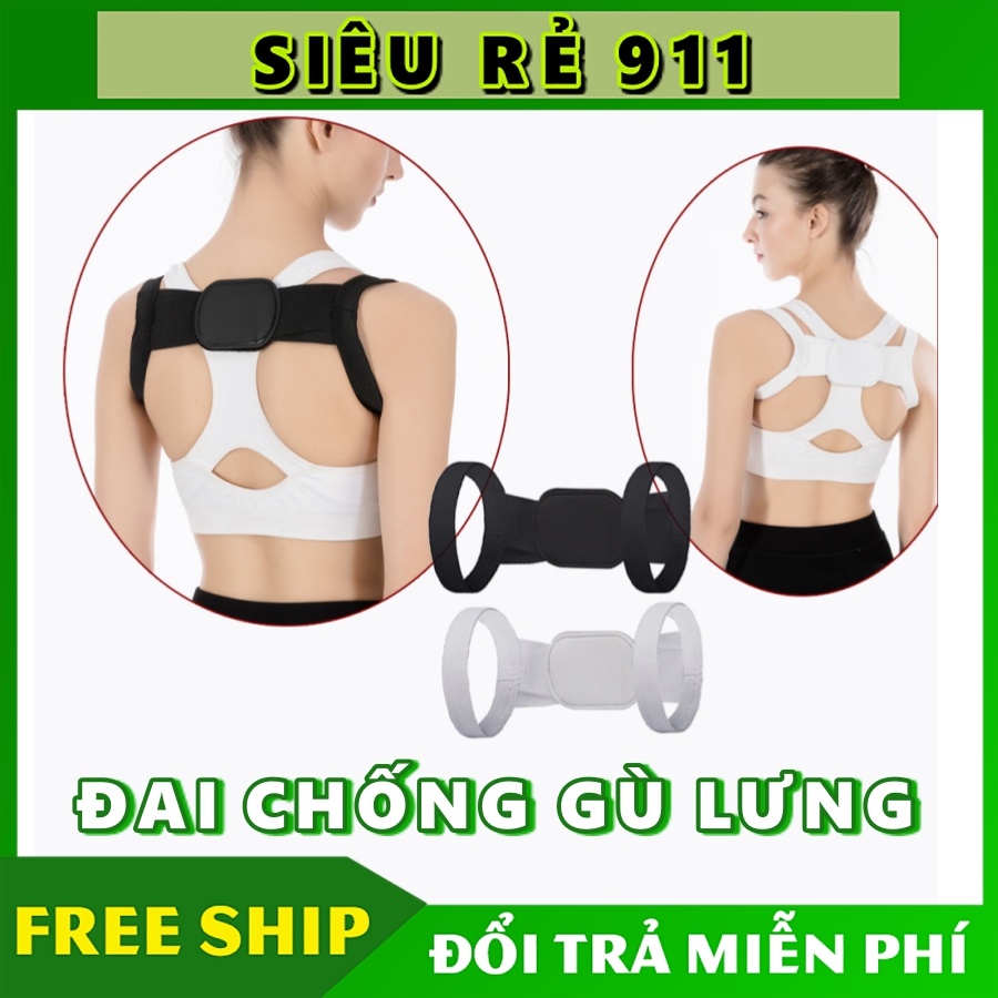Đai Chống Gù Lưng Khòm Lưng Freesize Cao Cấp
