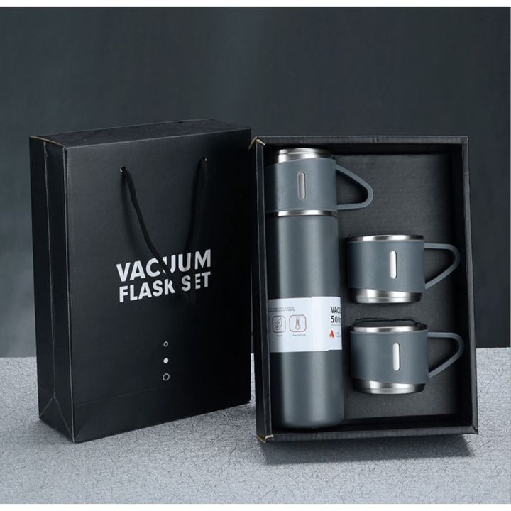 Bình giữ nhiệt 450ml kèm cốc đẹp lõi INOX 304 cao cấp giữ nhiệt tới 8 tiếng chống tràn có cốc uống, có thể dùng làm quà tặng độc đáo