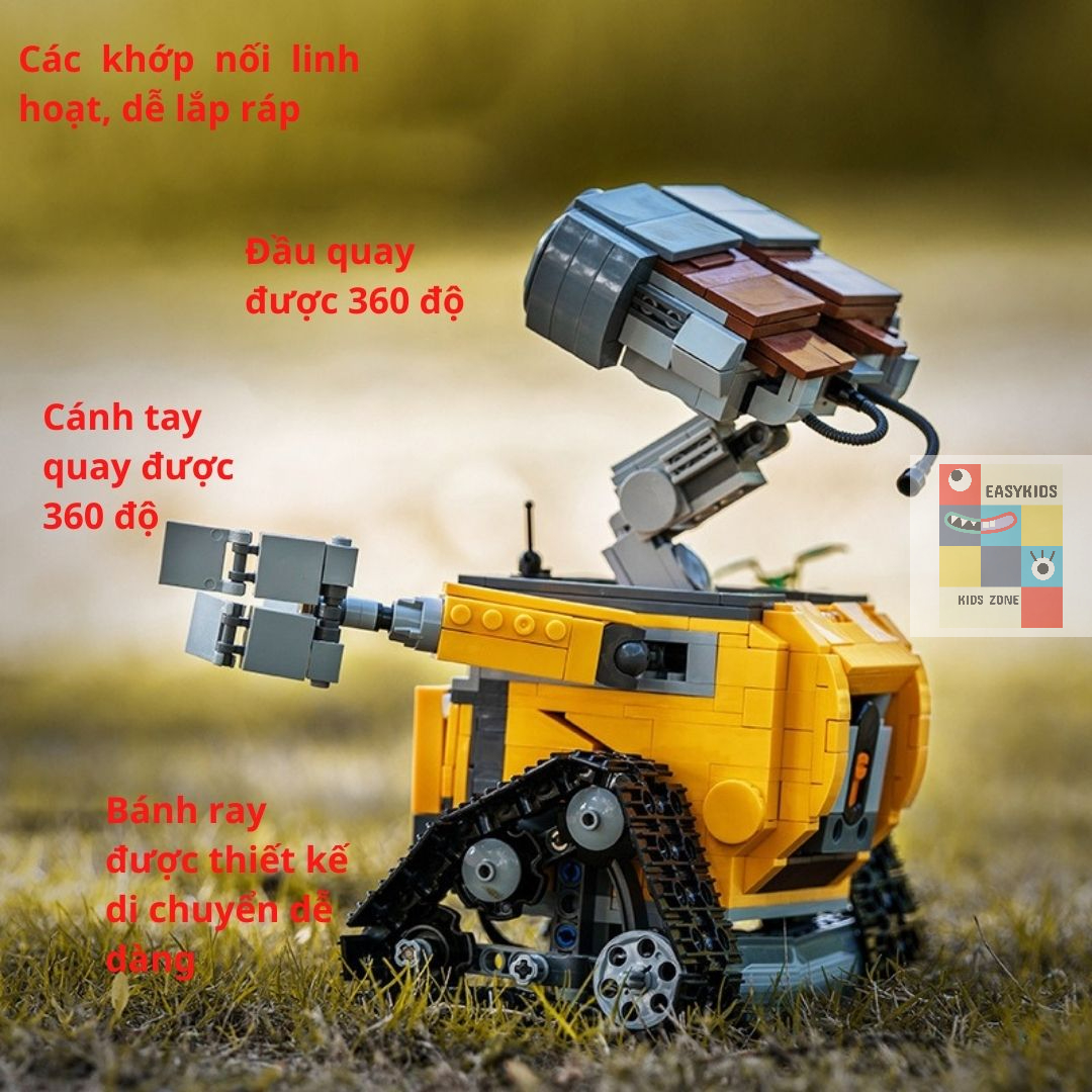Bộ đồ chơi xếp hình Robot, Lego người máy Wall E