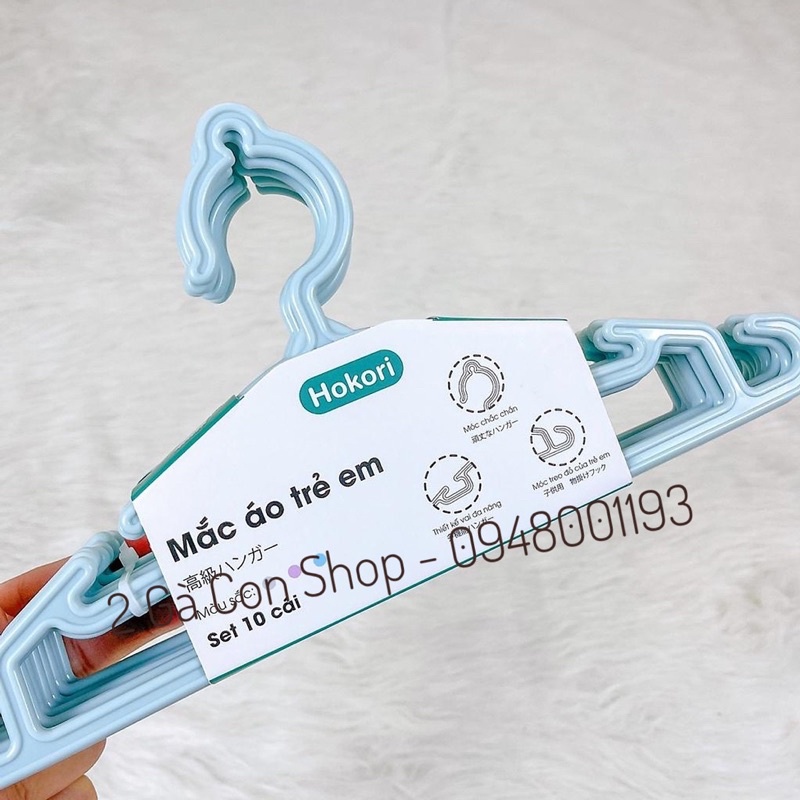[Hoàn Tiền 10%]Móc nhựa Hokori phơi đồ cho bé