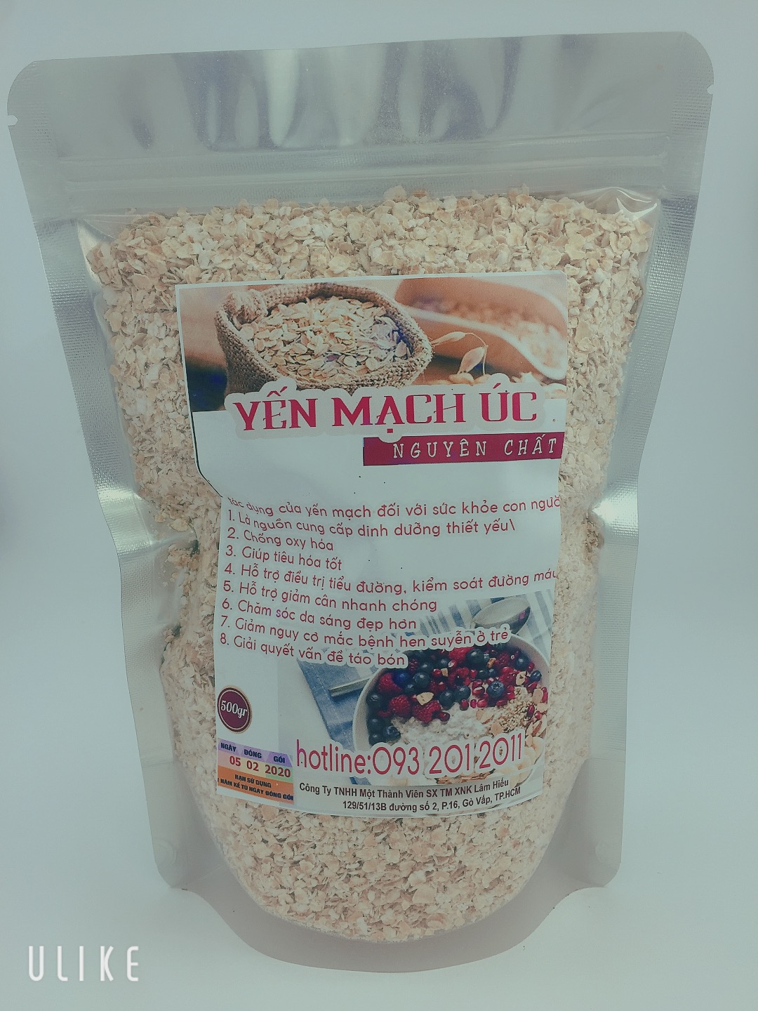 [HCM]Combo  0.5kg yến mạch úc