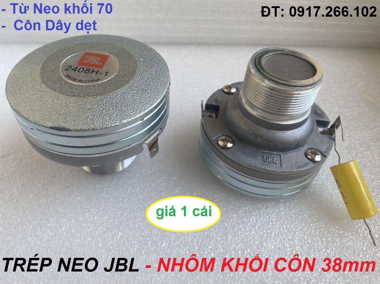 Loa trép neo 450 jbl - treble neo khối sịn từ 70 coil 38mm dây dẹp