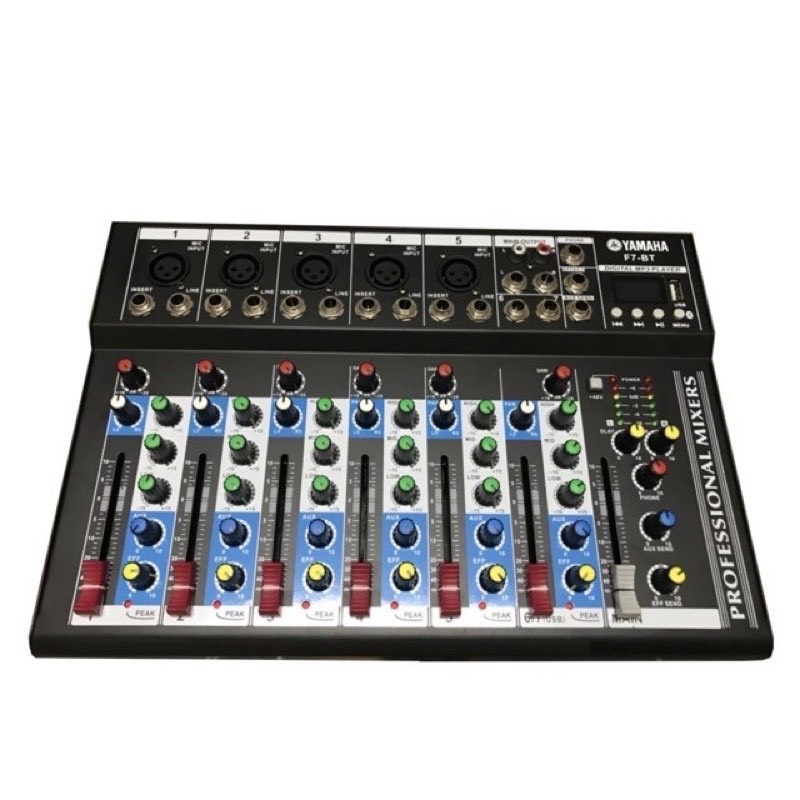 bộ trộn âm thanh MIXER F7 USB CÓ BLUETOOTH
