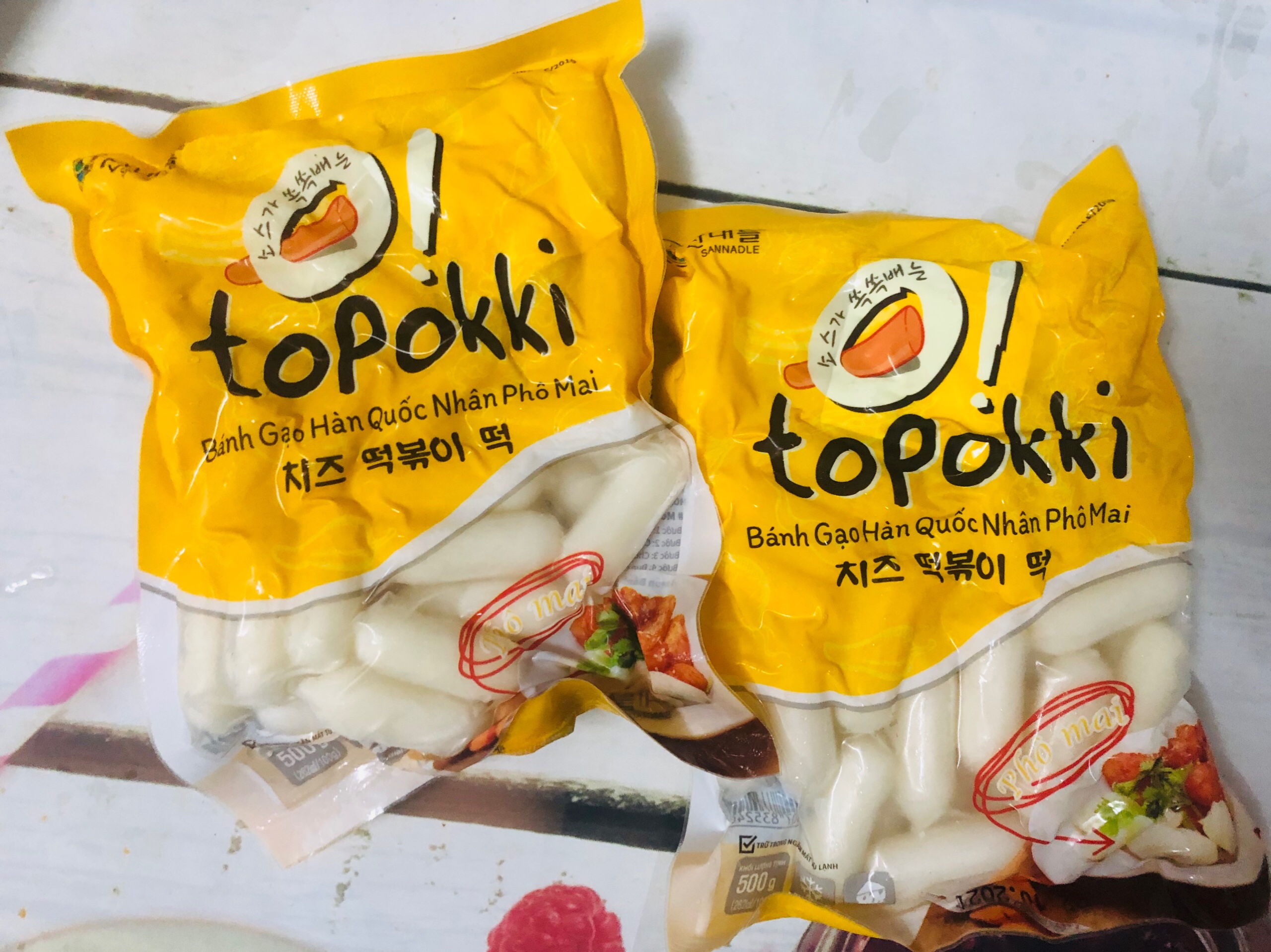 1KG TOKBOKKI HÀN QUỐC NHÂN PHÔ MAI