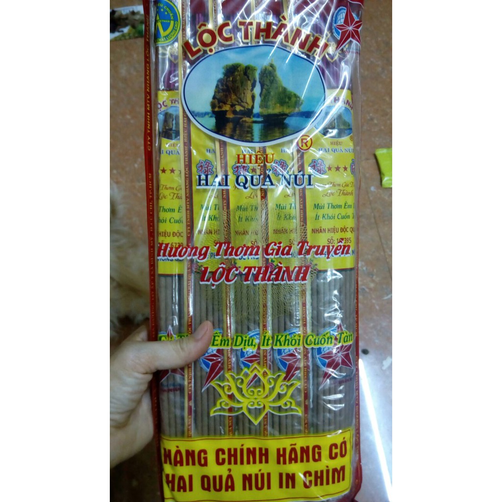10 thẻ nhang cuốn tàn Lộc Thành (2 quả núi)