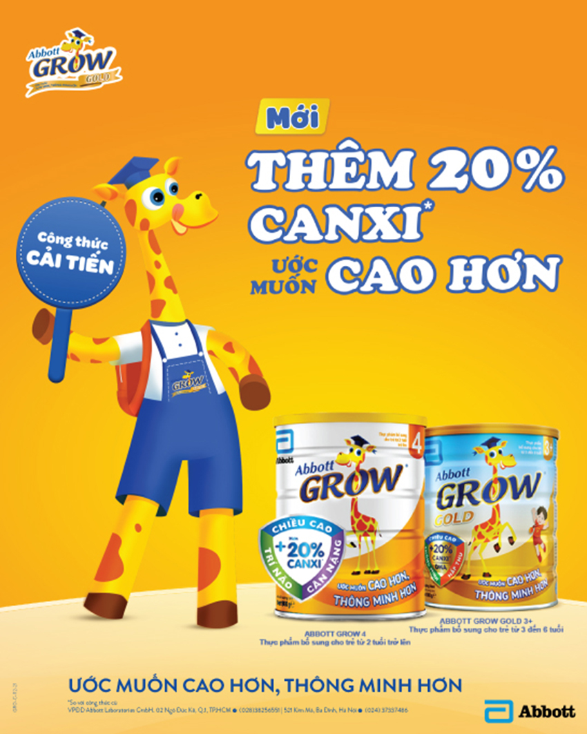 Sữa bột Abbott Grow 1 900g HSD 1-2025