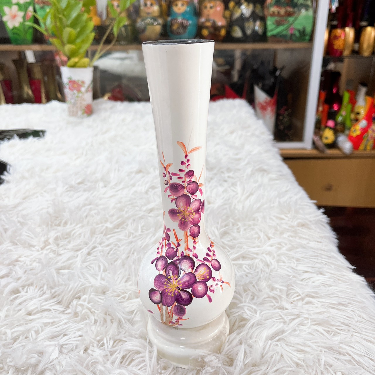 Bình hoa sơn mài - Mã B88 size 26x10 cm - ✨ Tô điểm không gian – Tôn vinh nghệ thuật Việt