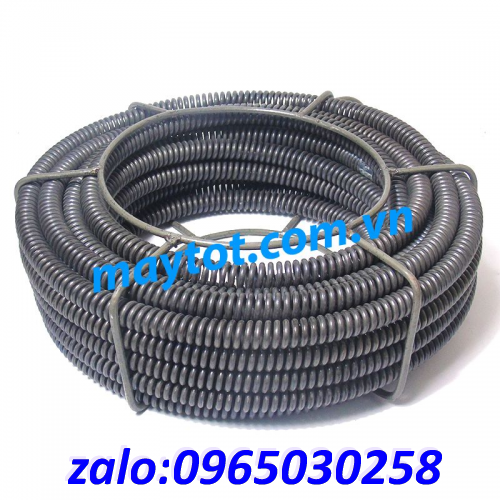 dây thông tắc cống phi 16 dài 9m(gồm 6 đầu thông và 1 đầu kết nối máy khoan)