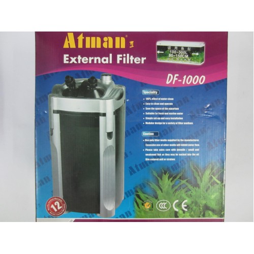 Lọc Thùng Atman DF-1000 (18.5W-1200L/H-1.5M) - Dùng Cho Hồ Cá Thủy Sinh 70-120cm