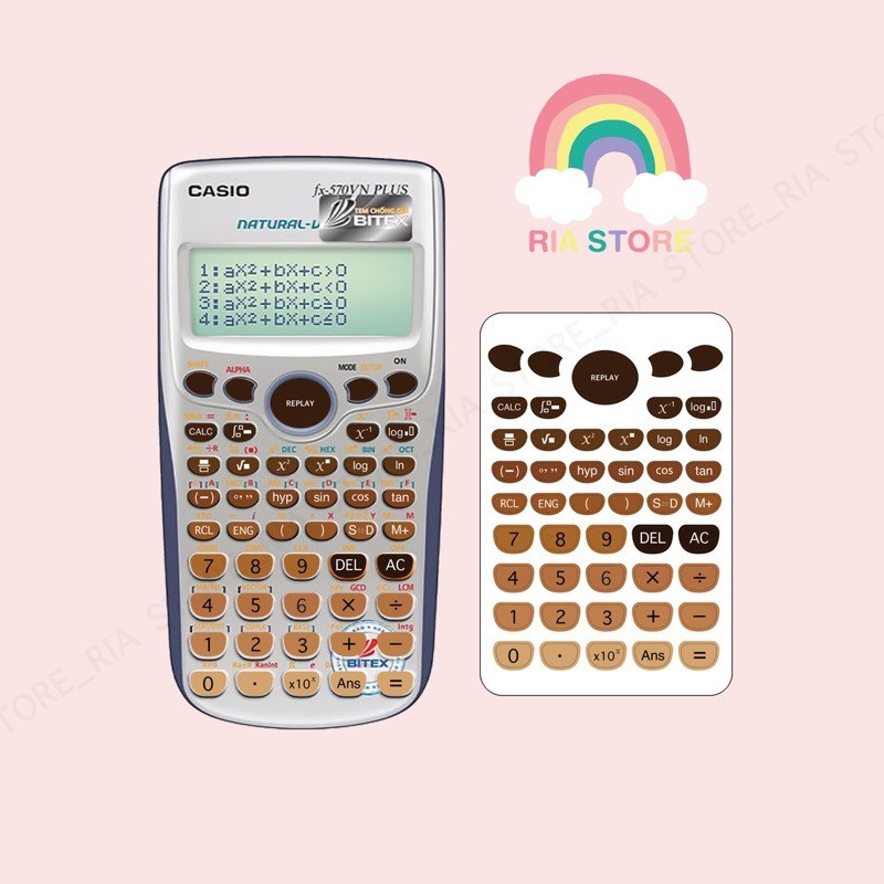 [HCM]Miếng dán phím máy tính casio 570
