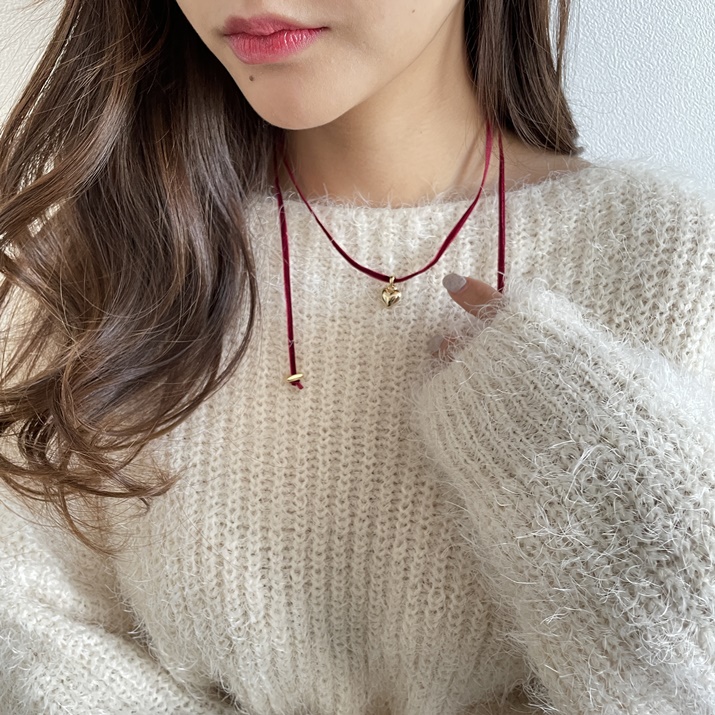Dây chuyền Tiny heart line phong cách Hàn Quốc