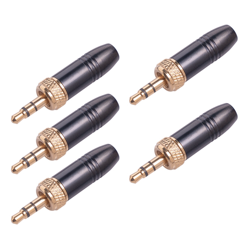 5Pcs Lavalier Lapel Microphone 3.5mm Audio Plug with M6 Internal Thread Internal Thread Cable For-Sony