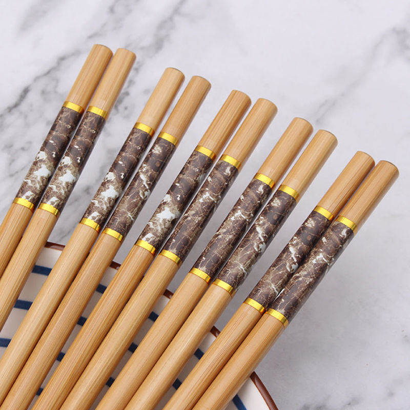 Set 10 Đôi Đũa Tre Vân Đá Bền Đẹp - OHOHO HOME