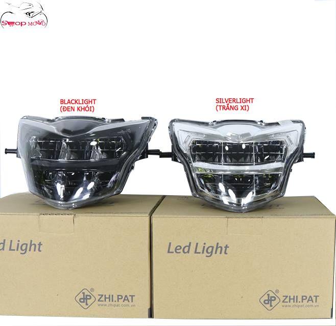 Đèn Led 2 tầng ZHIPAT cho Exciter 135 (chóa màu trắng xi đen khói)