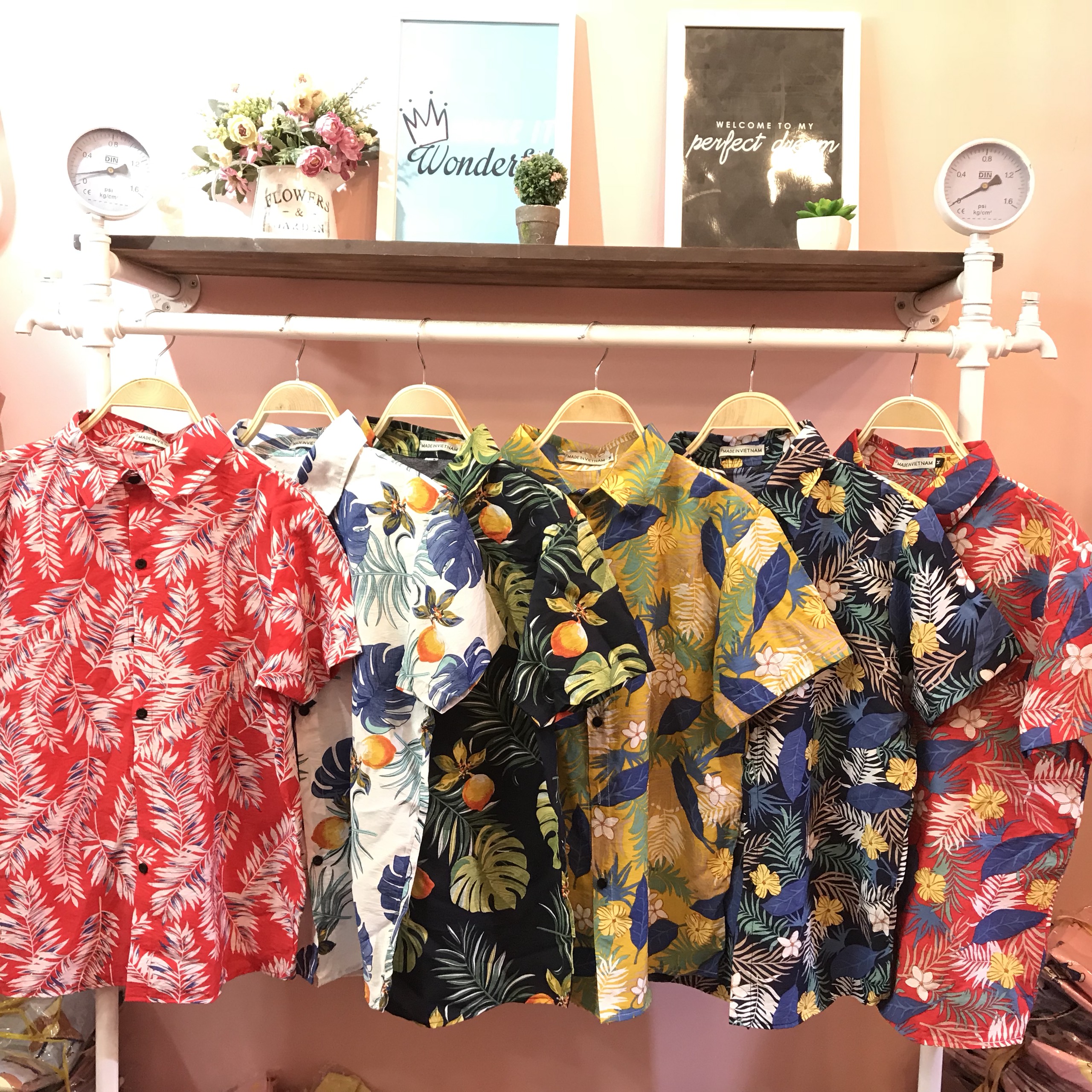 ÁO TRÁI CÂY HAWAII ÁO SƠ MI VẢI KATE - ATC28