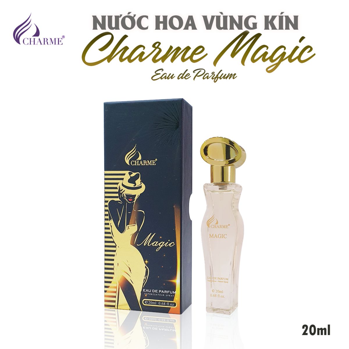 Perfume private charme magic mysterious black 20ml