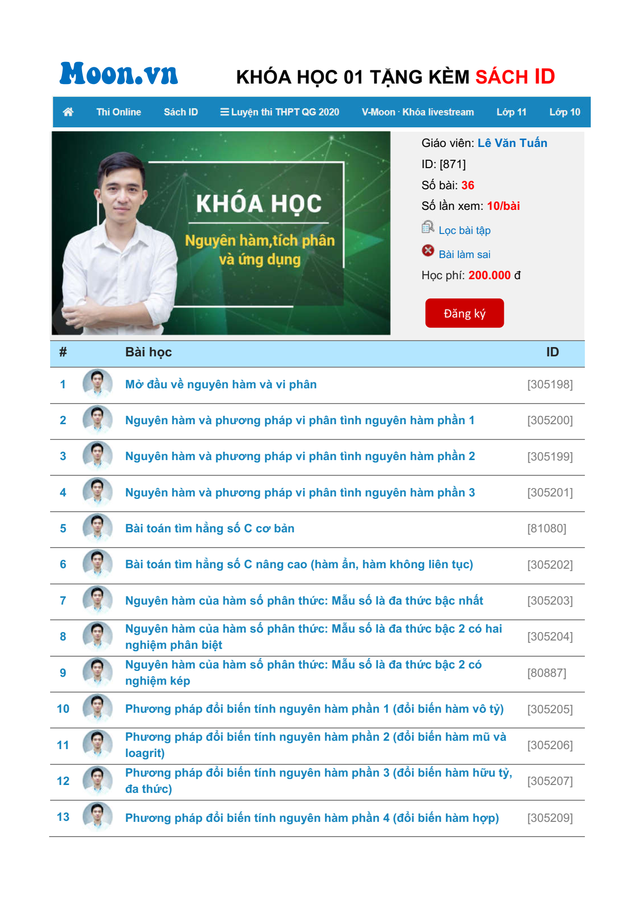 Sách ID Tự học Tích Phân Số Phức