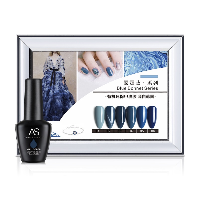 [HCM]Sơn gel AS - màu xanh biển mã ML