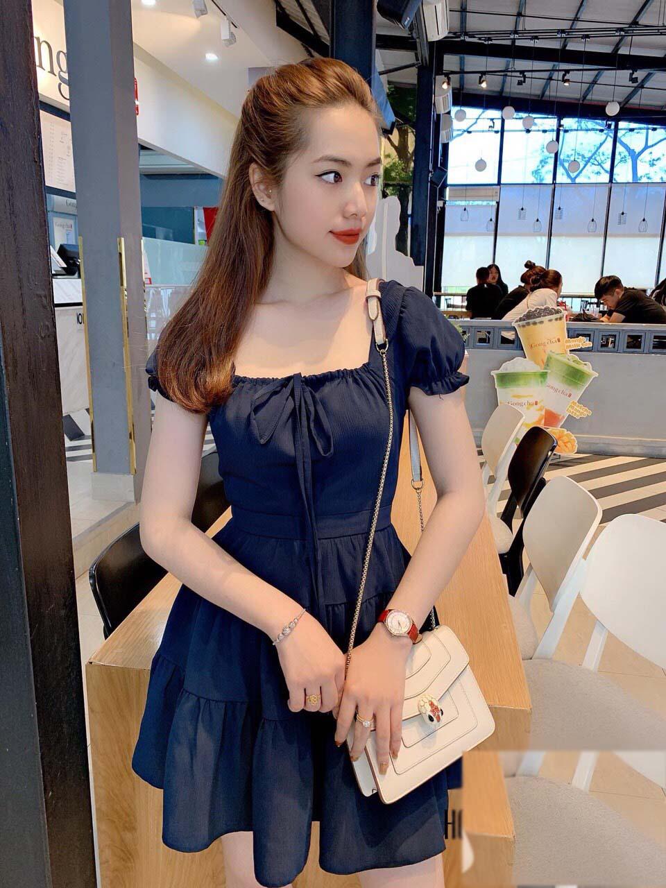 Đầm nữ xếp tầng thời trang kiểu mới sgr đ49