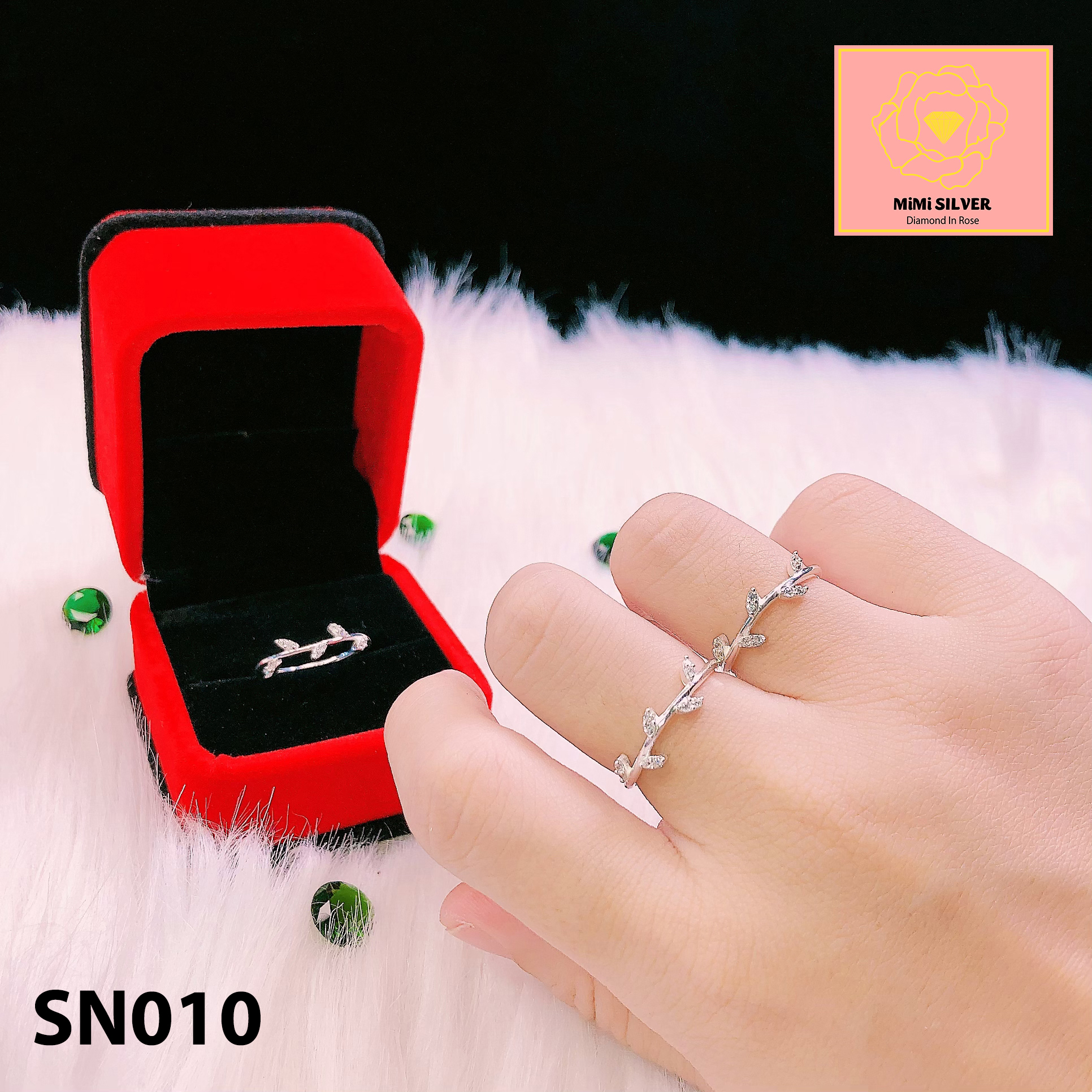 [HCM]Nhẫn Bạc Nữ MiMi Silver  - Trang Sức GADO SN010