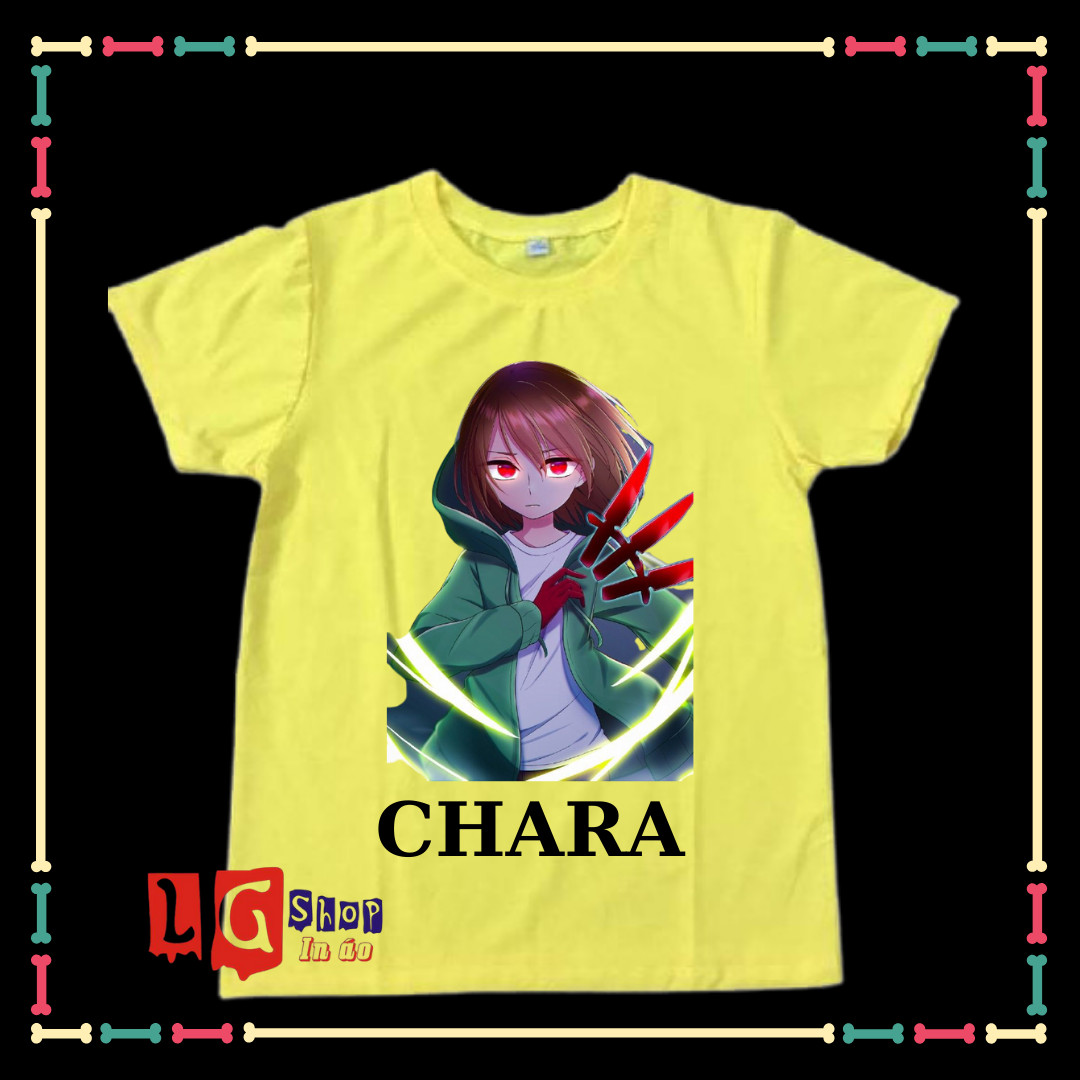 Áo Chara hot game Sans Undertale dễ thương đủ màu sắc đủ size áo cho bé trai bé gái