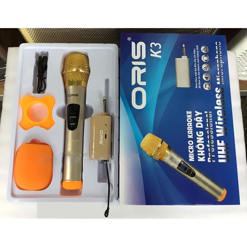 [HCM]Micro không dây đa năng cao cấp UHF Wireless ORIS K3
