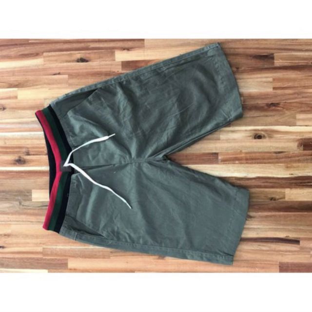 [Hcm]Men's Khaki Shorts with Elastic Waistband, Beautiful Smooth Fabric
