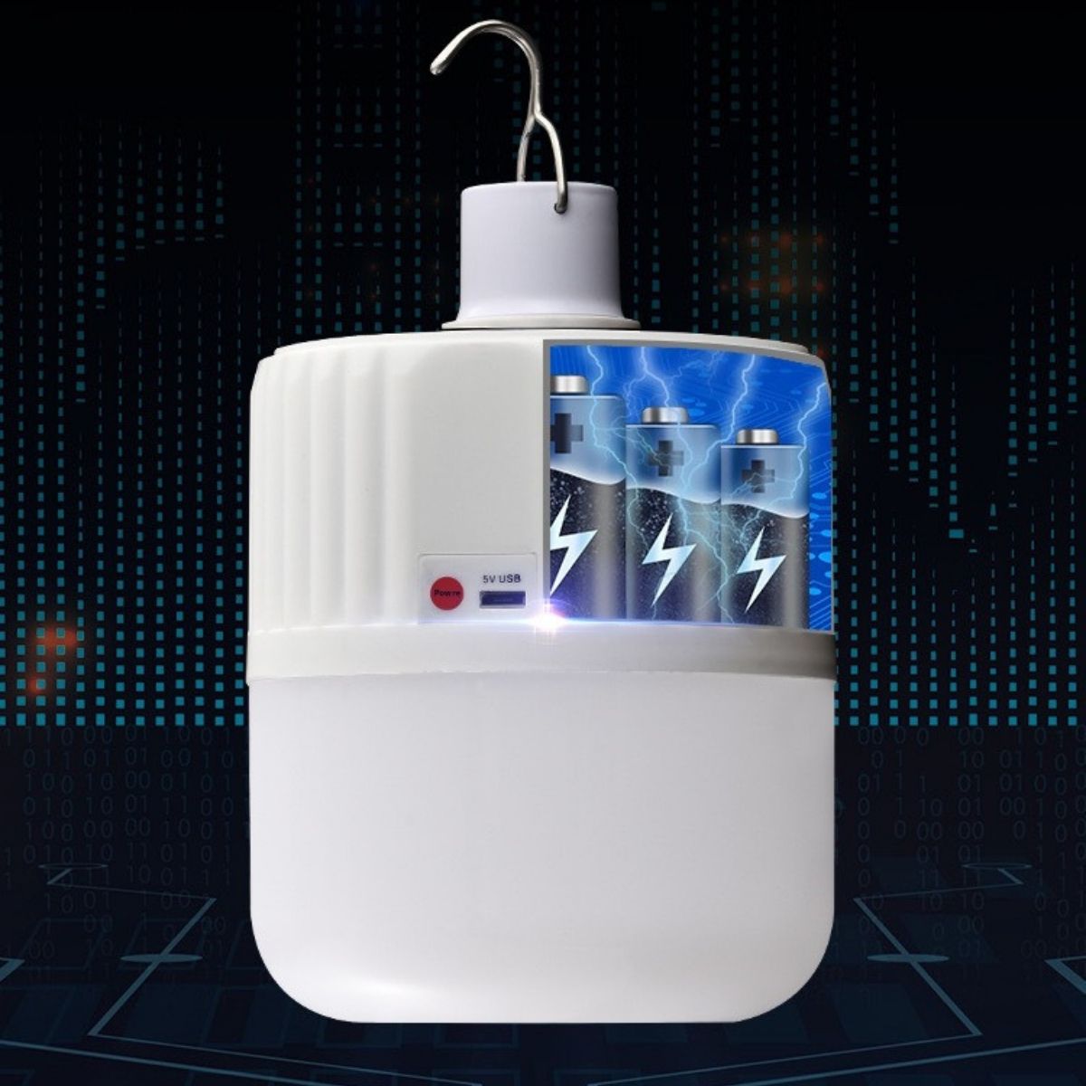 Đèn LED năng lượng mặt trời 120W, Bóng đèn tích điện Siêu sáng có 5 chế độ Remote điều khiển- BH 12 Tháng