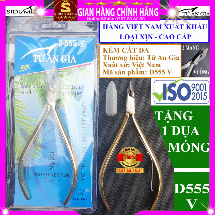 Kìm cắt da tay kìm cắt móng tay loại tốt cao cấp chính hãng Sidumi Tứ An Gia kềm cắt móng kềm bấm móng giả kềm cắt da kềm nhặt da chết kềm cắt khóe sủi da sủi sơn móng dụng cụ làm nail dụng cụ làm móng inox kềm đầu tròn bán nguyệt vuông - SHopping vip
