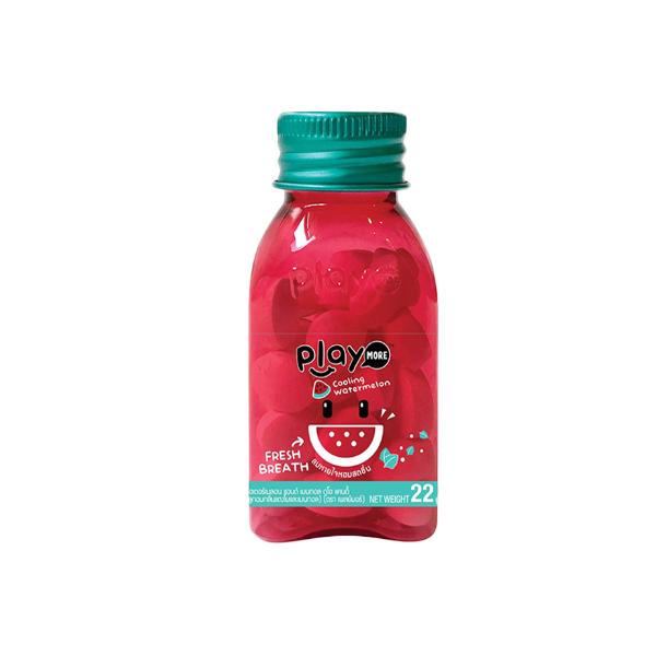 [HCM]Kẹo ngậm Play More Dưa hấu Hũ 22G