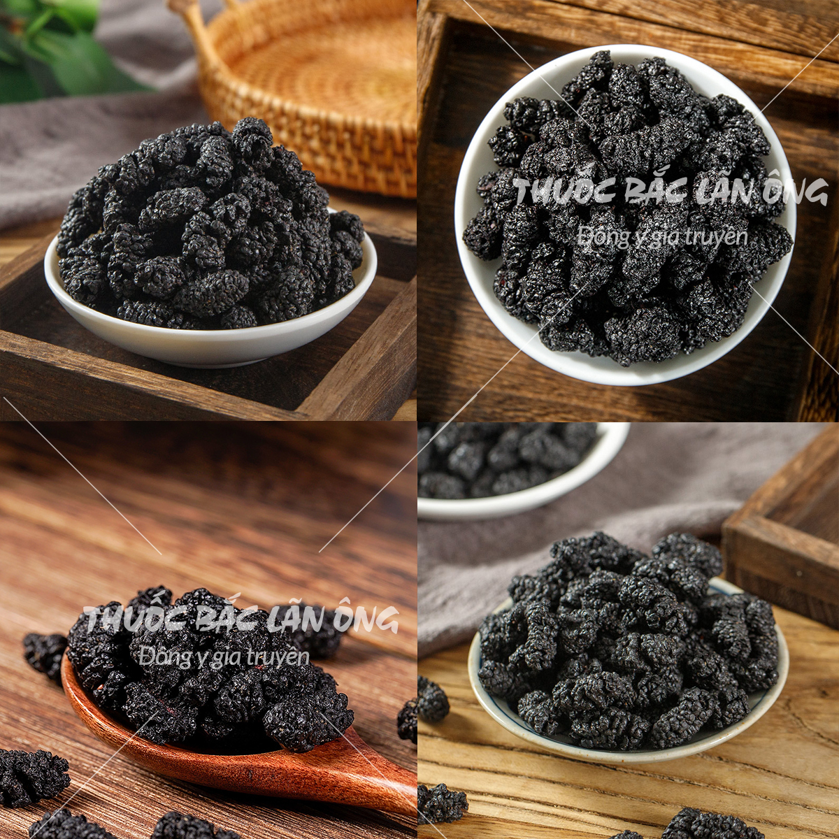 Quả dâu tằm khô 500g, dâu tằm nguyên trái, quả đều, dùng pha trà hoa quả, vị chua ngọt tự nhiên