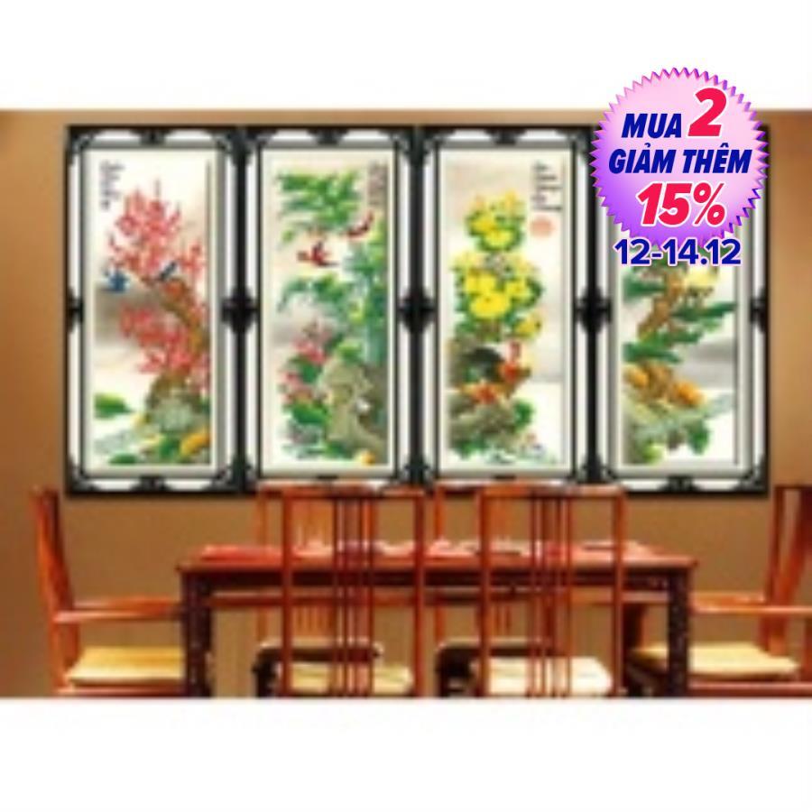 Dlh-223046-tranh thêu tứ quý xuân hạ thu đông 127.78